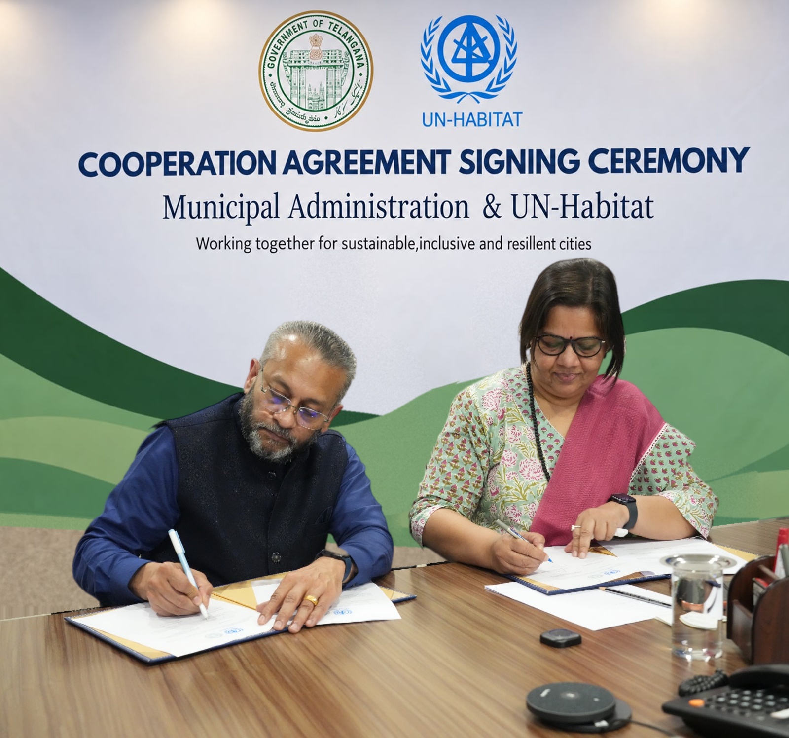 Cooperation Agreement Signing Ceremony — Municipal Administration & UN-Habitat
